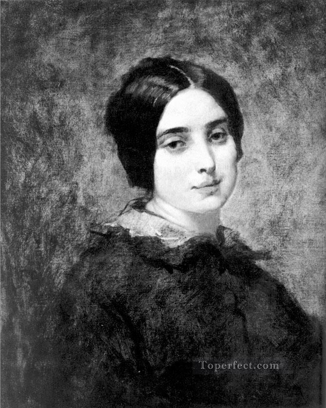 Portrait of Zelie Courbet figure painter Thomas Couture Oil Paintings